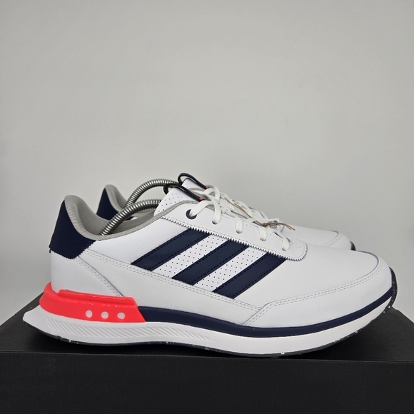 New adidas S2G 24 Leather Spikeless Golf White Navy Red Men\'s Shoes Size 12 main image 7